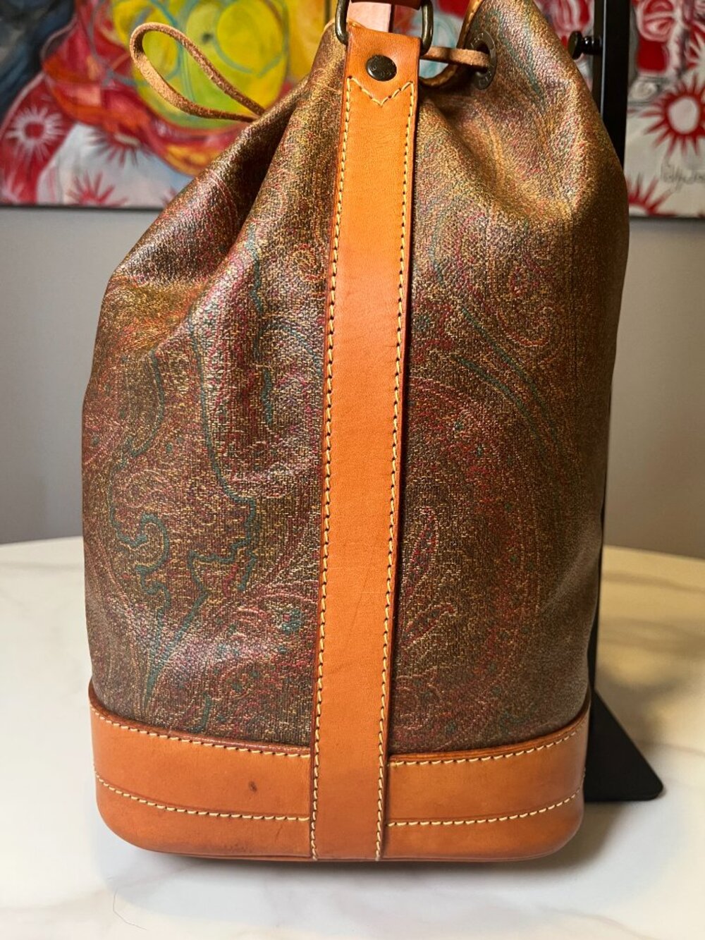 Etro Paisley Bucket Bag + Key Case - Picture 4 of 13